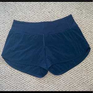 Lululemon Navy Speed Up Shorts Size 8
